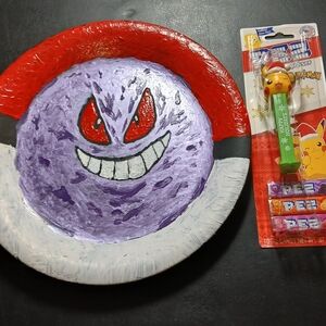 Pokemon Themed Party Plate and Pez Dispenser Set